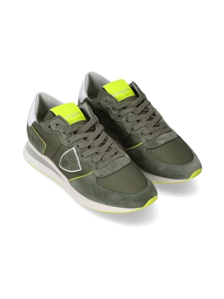 Buty do biegania Philippe Model zamszowe do biegania zielone