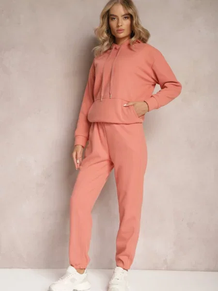 Komplet Dresowy z Bluzą i Spodniami Orifira pomarańczowy