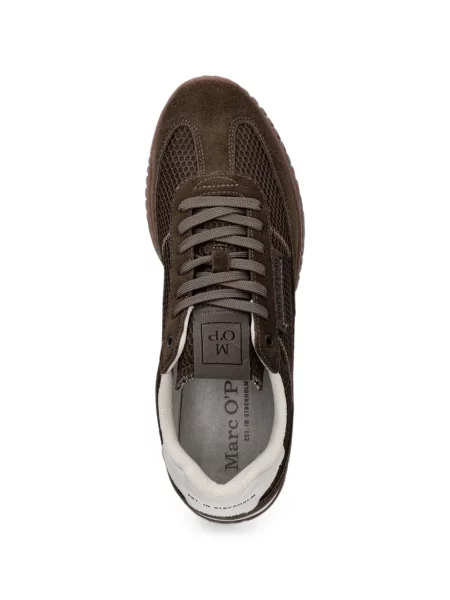 Sneakerși Marc O'polo din piele de căprioară maro