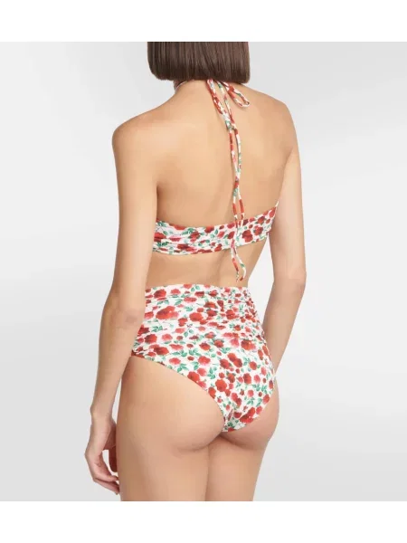 Bikini Magda Butrym cu model floral cu imagine cu gât halter