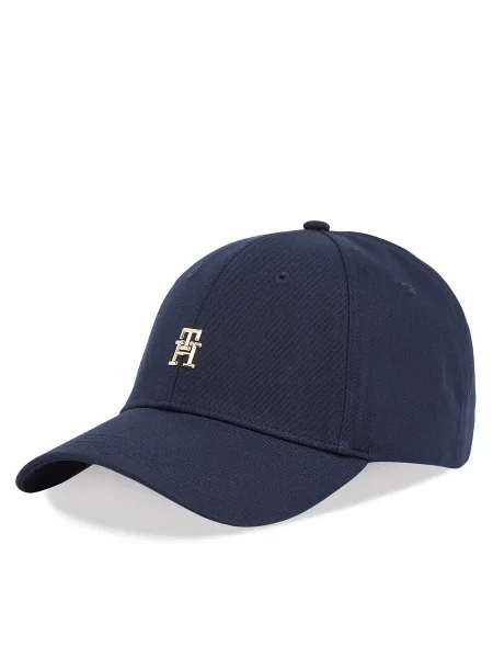 Шапка с козирка Tommy Hilfiger с апликация тъмносиньо