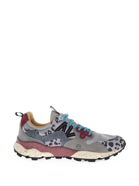 Sneakerși Flower Mountain cu model floral cu imagine gri