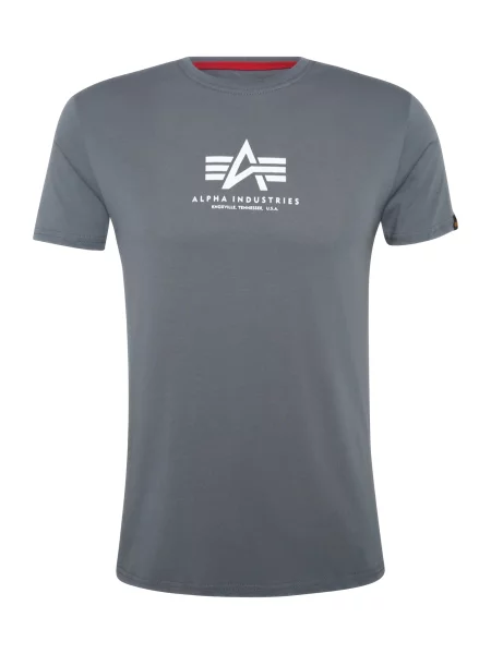 ALPHA INDUSTRIES Tricou albastru porumbel alb