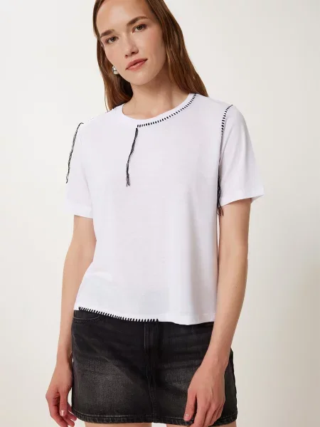Happiness İstanbul Tricou alb
