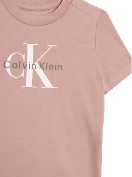 Dětské tričko Calvin Klein Jeans růžové