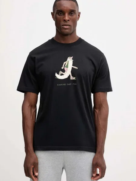 Тениска New Balance с принт черно