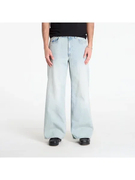 Blugi Calvin Klein Jeans Wide Leg Babylon Sun Jean Blue albastru