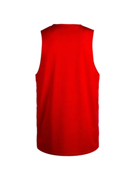 PUMA Tricou funcțional Hoops Team Reverse roșu / negru alb