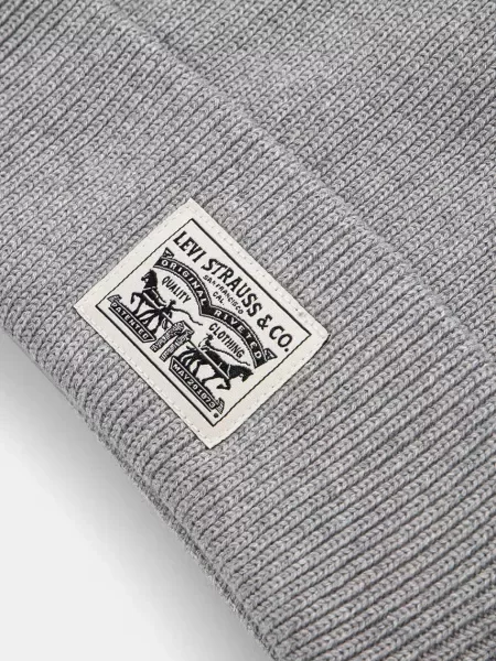 LEVI'S ® Căciulă / negru / alb gri