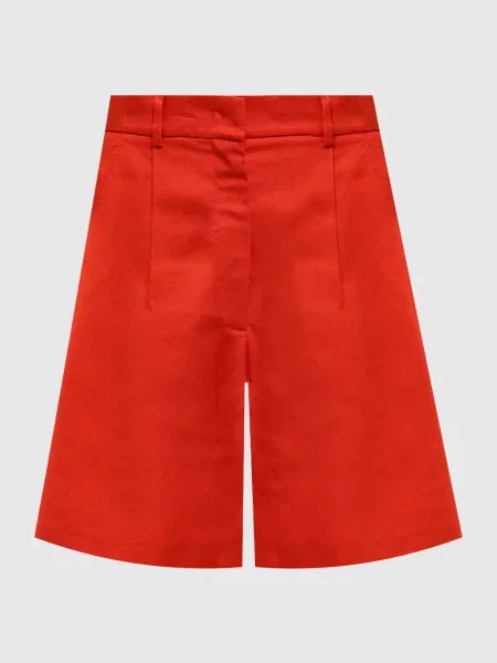 Шорти ECUBA з льоном Max Mara Weekend червоні