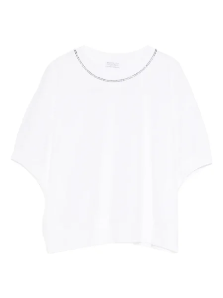 Tricou Brunello Cucinelli alb