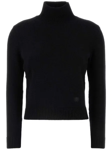 Dzianinowy sweter Balenciaga czarny