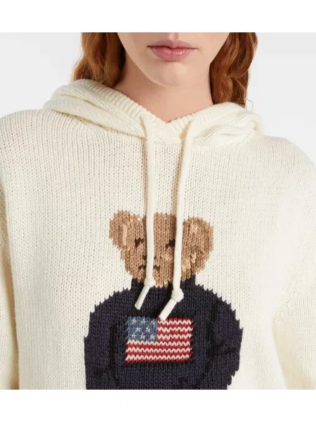 Polo Ralph Lauren Pulover bej / maro cămilă / bleumarin / roșu alb