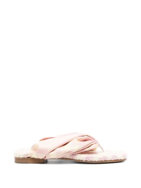 Chiloți tanga Burberry în carouri roz