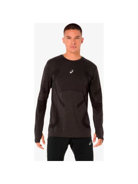 Koszulka Asics Road Seamless z długim rękawem czysta S czarna