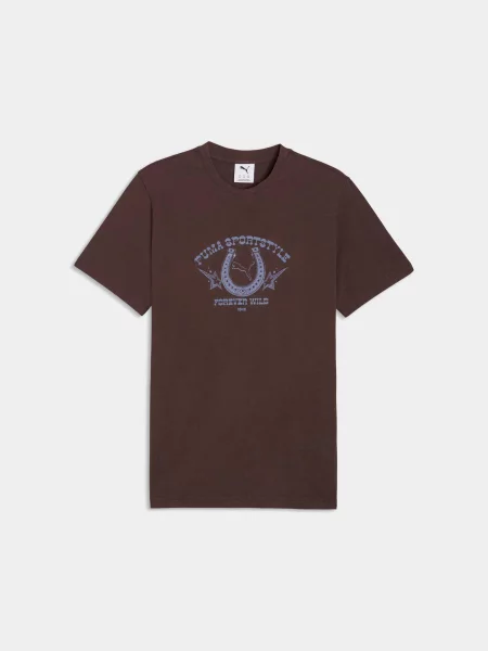 Футболка PUMA Graphic Tee комбінований верх коричневий