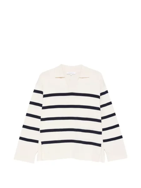 Gulerat pulover Maison Kitsune cu dungi