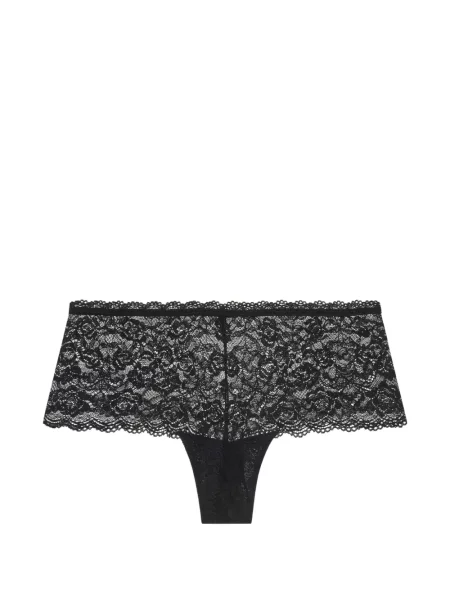 Chiloți briefs Aubade cu model floral din dantelă negru