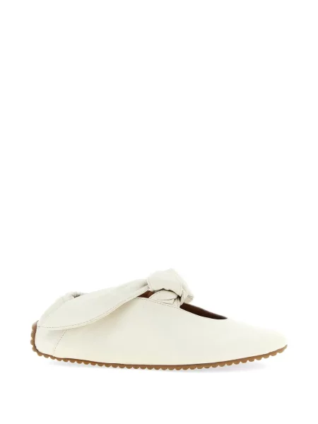 Sneakerși Odissì cu funde din piele alb