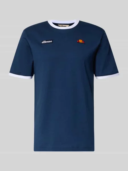 T-shirt w stylu retro model RINGETTO' Ellesse granatowa