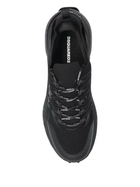 Sneakerși Dsquared2 cu șireturi din dantelă negru