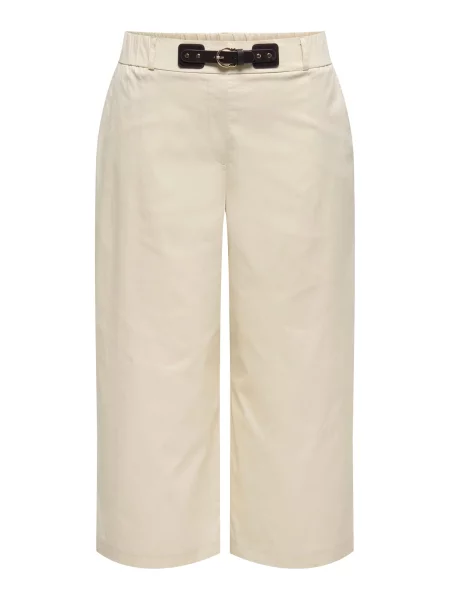 ONLY Carmakoma Pantaloni CARANNY crem / închis maro