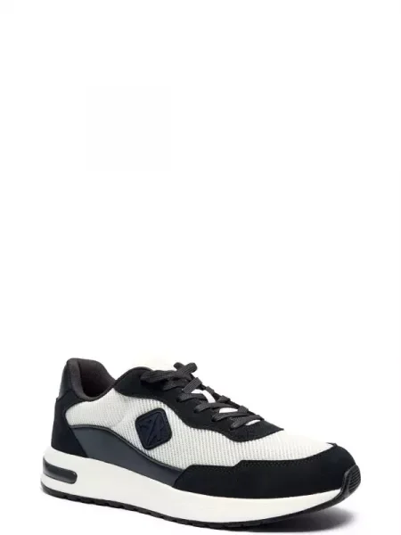 Armani Exchange Sneakers ENGLISH cu adaos de piele