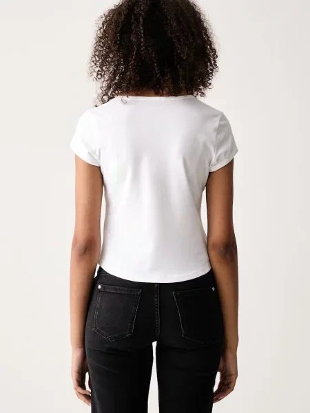Calvin Klein Jeans T-shirt z biała