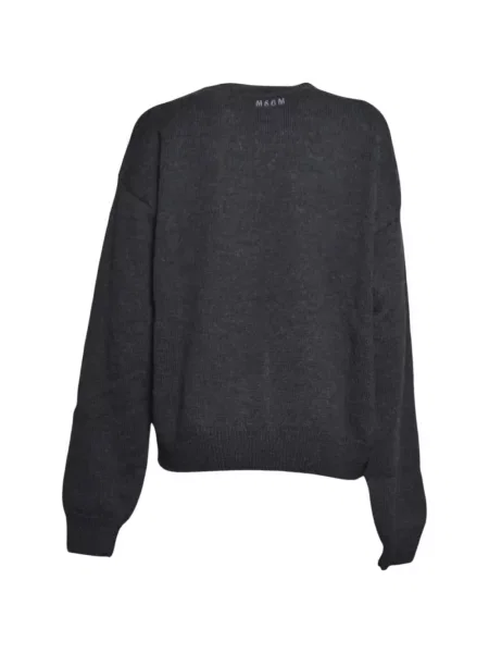 Pulover Msgm cu broderie gri