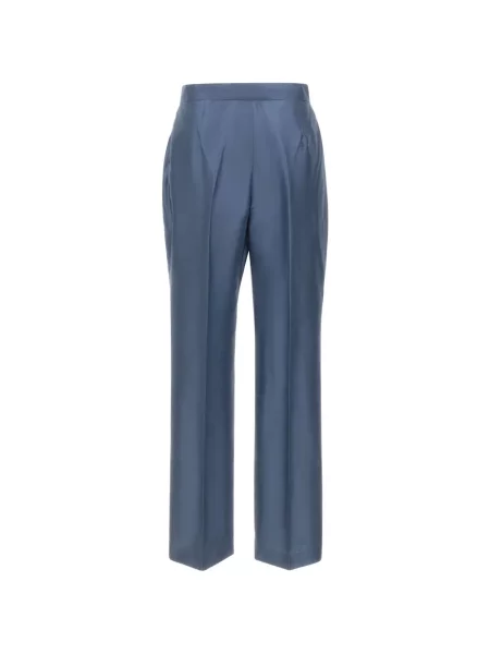 Pantaloni cu picior drept Max Mara elegant albastru