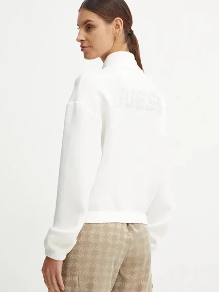 Guess bluza CECILIA beżowy z aplikacją