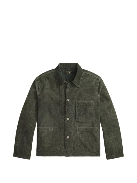 Geacă Ralph Lauren Rrl de catifea cord verde