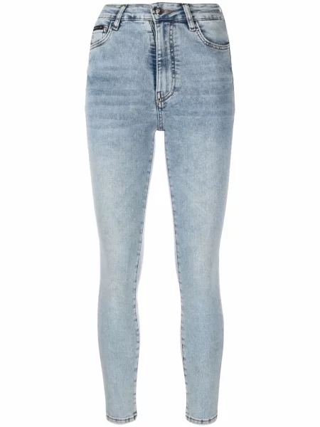 Blugi skinny Philipp Plein skinny fit albastru