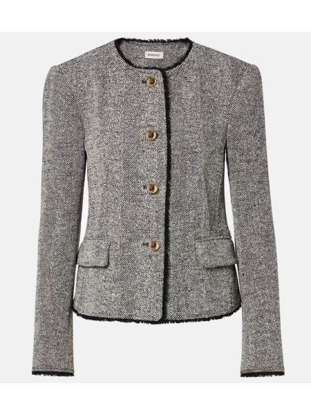Geacă Simkhai cu model herringbone negru