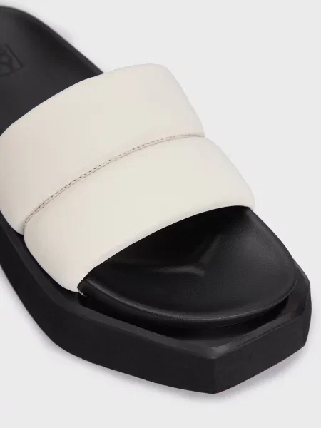 Кожаные шлепанцы Prpy белые