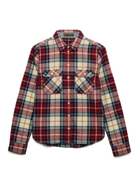 Superdry & Co Blúzka tmavomodrá / červená / tmavočervená biela