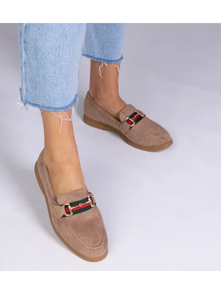 Loaferke D/ceo iz semiša zlata