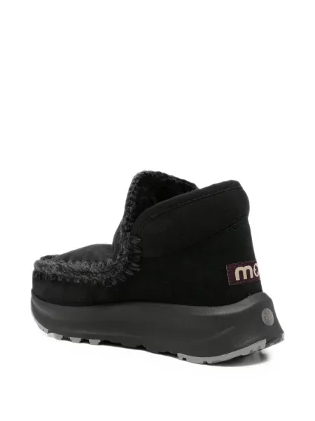 Cizme scurte Mou din piele de căprioară negru