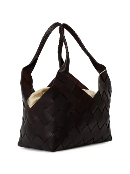 Geantă shopper Dragon Diffusion din piele maro