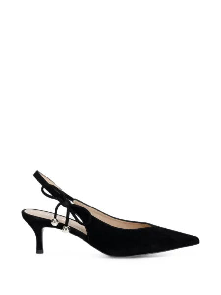 Pantofi cu toc Furla cu funde slingback negru