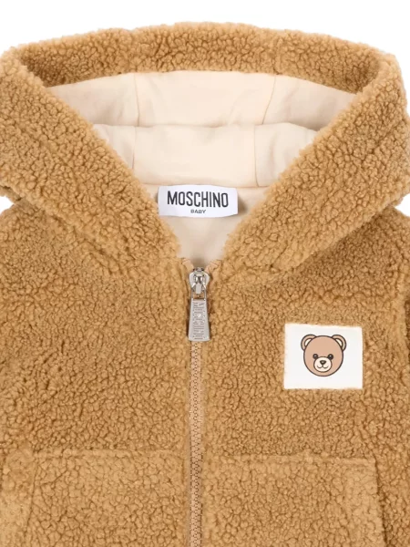 Kurtka dziecięca Moschino brązowa
