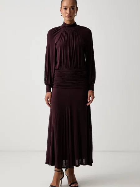 Twinset rochie drapată cu vâscoză