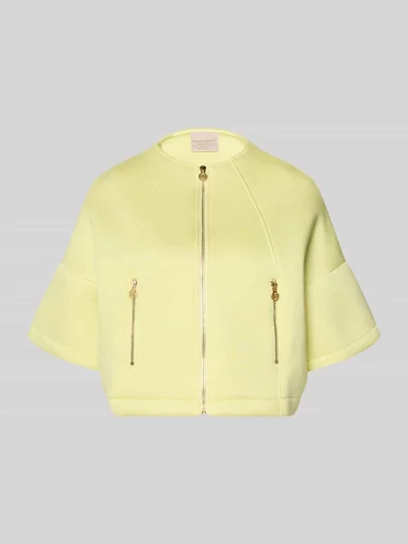 Kurtka z rękawem o dł. i zapinanymi na błyskawiczny Rinascimento żółta