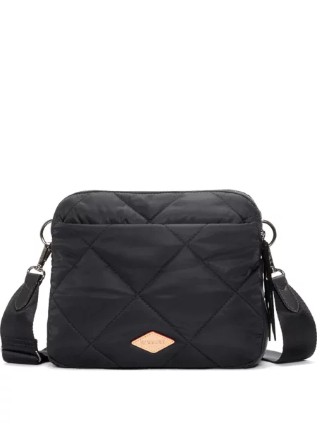 Matlasat geanta crossbody Mz Wallace negru