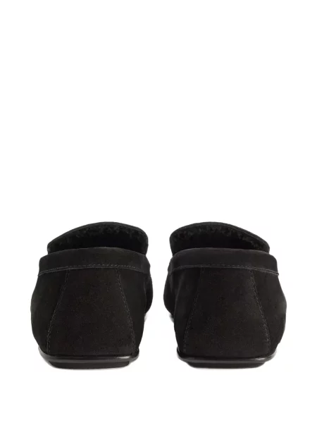 Pantofi loafer Giuseppe Zanotti din piele de căprioară negru