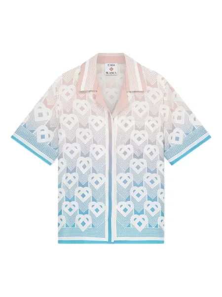 Риза Casablanca с градиентным принтом розово