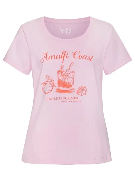 VIVANCE Bluză de noapte roz / intens roșu