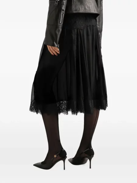 Fustă Dolce & Gabbana din șifon negru