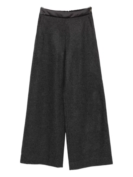 Pantaloni Agnona din satin gri