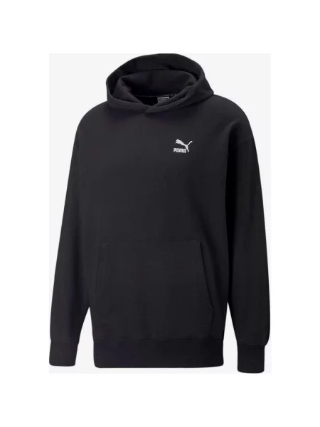Bluza z kapturem Puma Classics Relaxed w kolorze czarno-białym L czarna